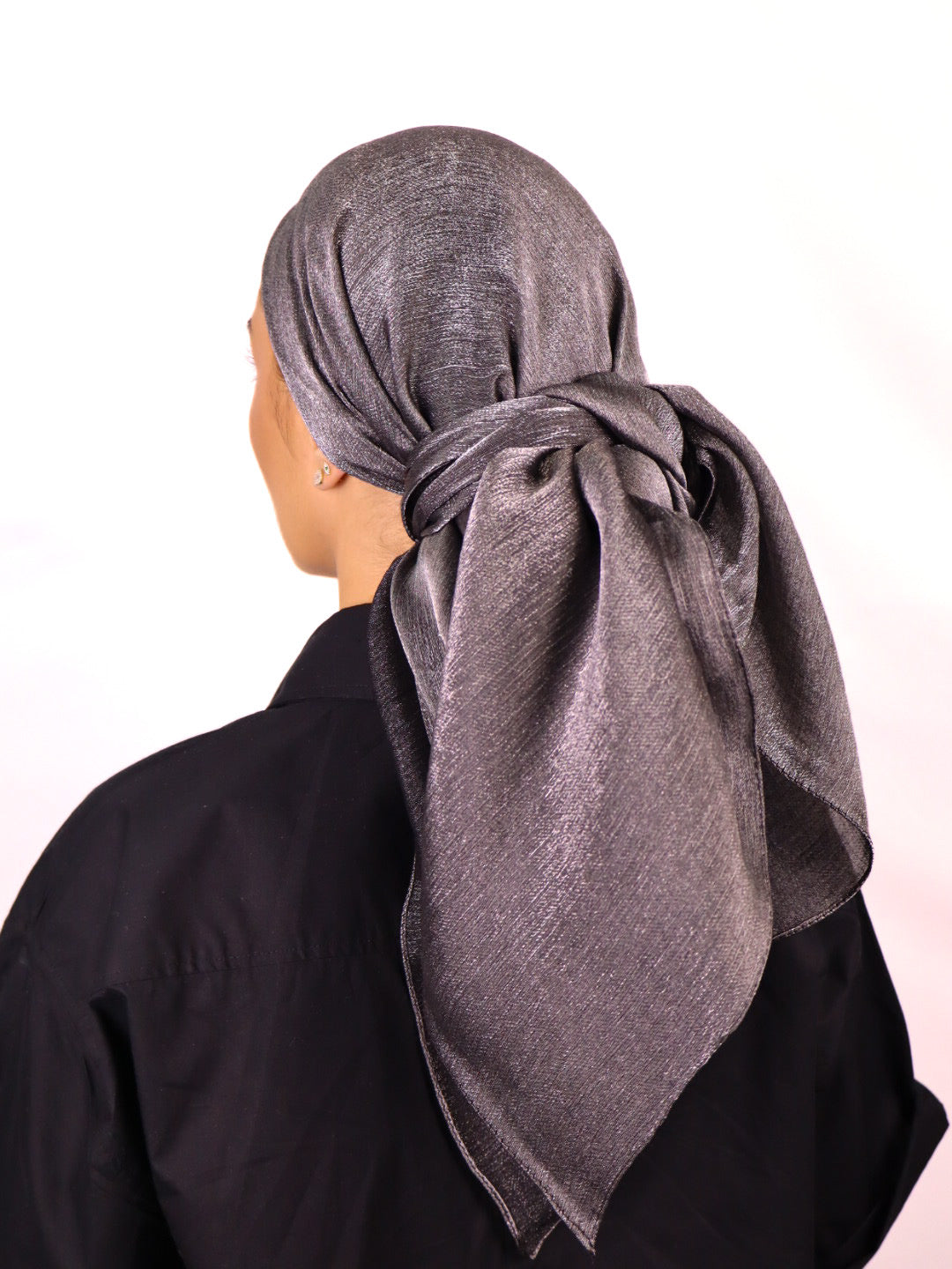 Black & Silver - Elegance Chiffon Square