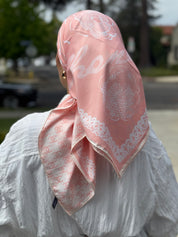 Peach Silk Square Inspired By Chanl