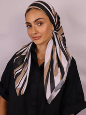 Natural -  Zebra Light Weight Cotton Square