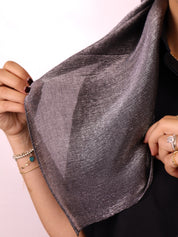 Black & Silver - Elegance Chiffon Square