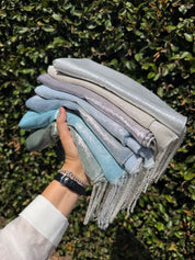 Refined XL Square SILVER Fringes  (9 colors)
