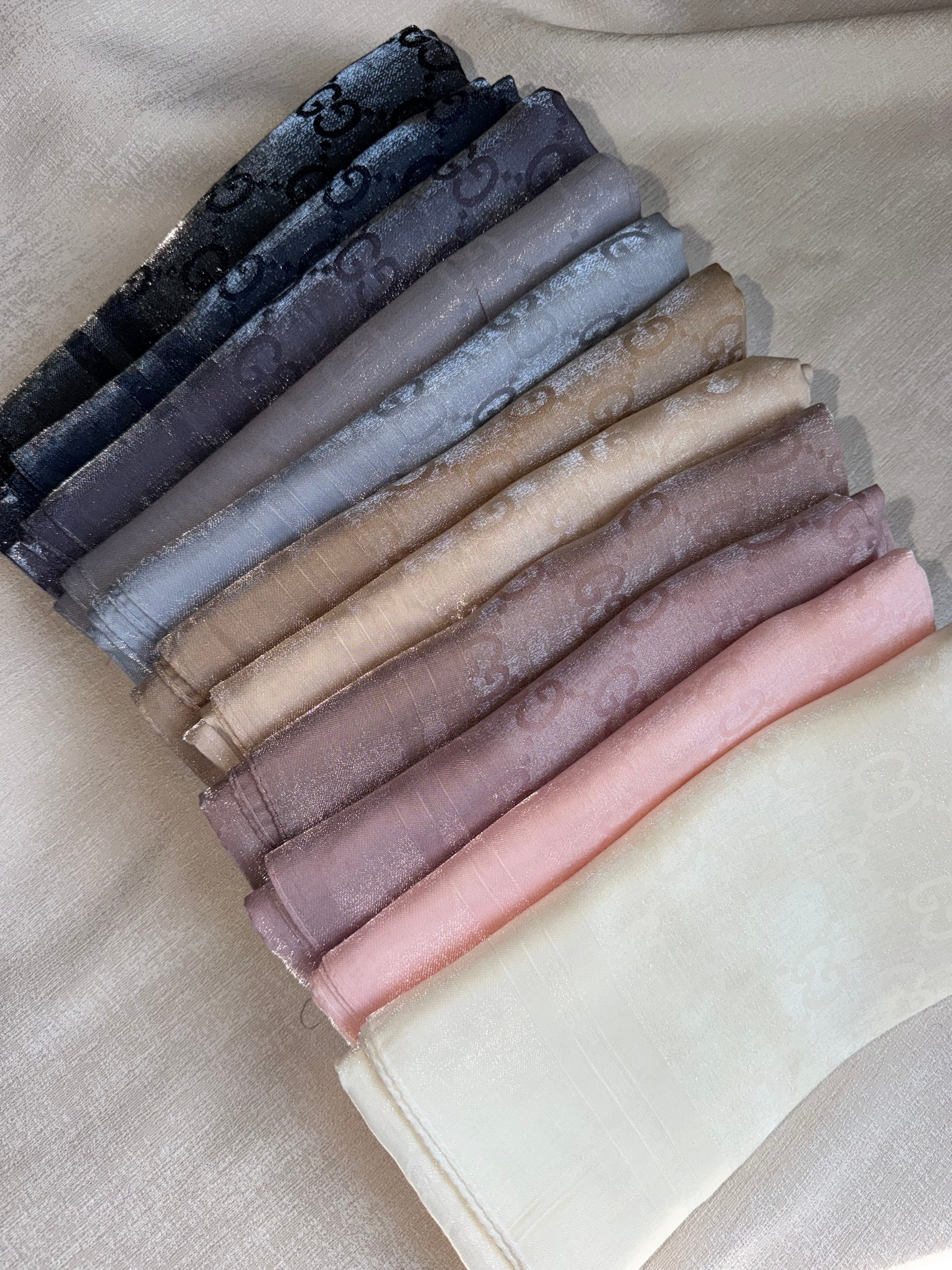 Shimmer Chiffon Square Inspired By G (11 colors)