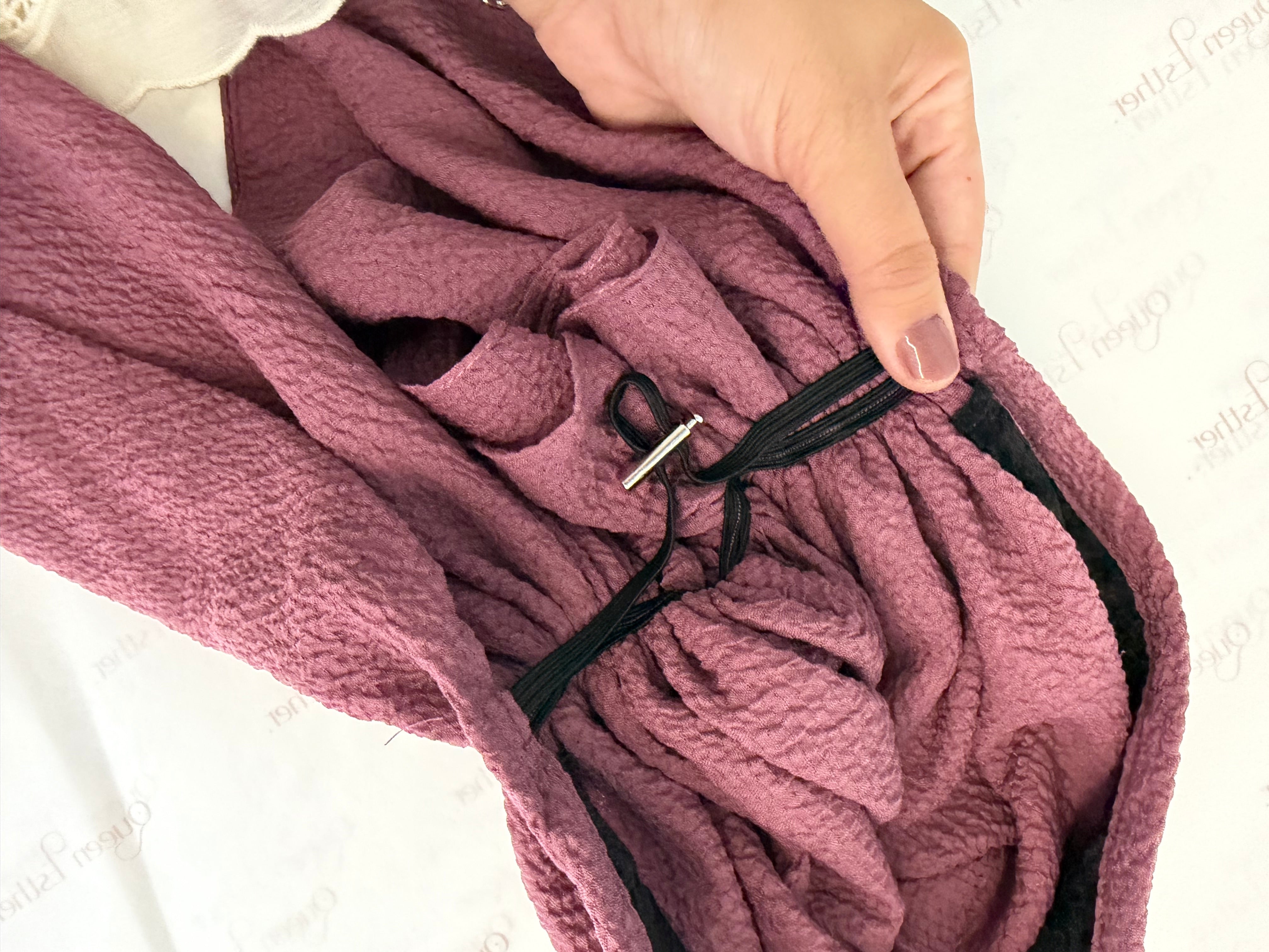 Crinkle Solid Pre Tied Adjustable (6 colors)