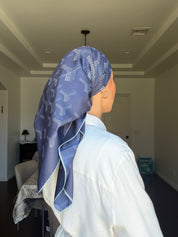 Luxury Blue Satin Square Inspired By GD