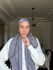 Dark Gray - Monogram Large Square Inspired By D