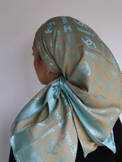 Mixed Satin Cotton Square Inspired By Chanl ( 11 Colors)