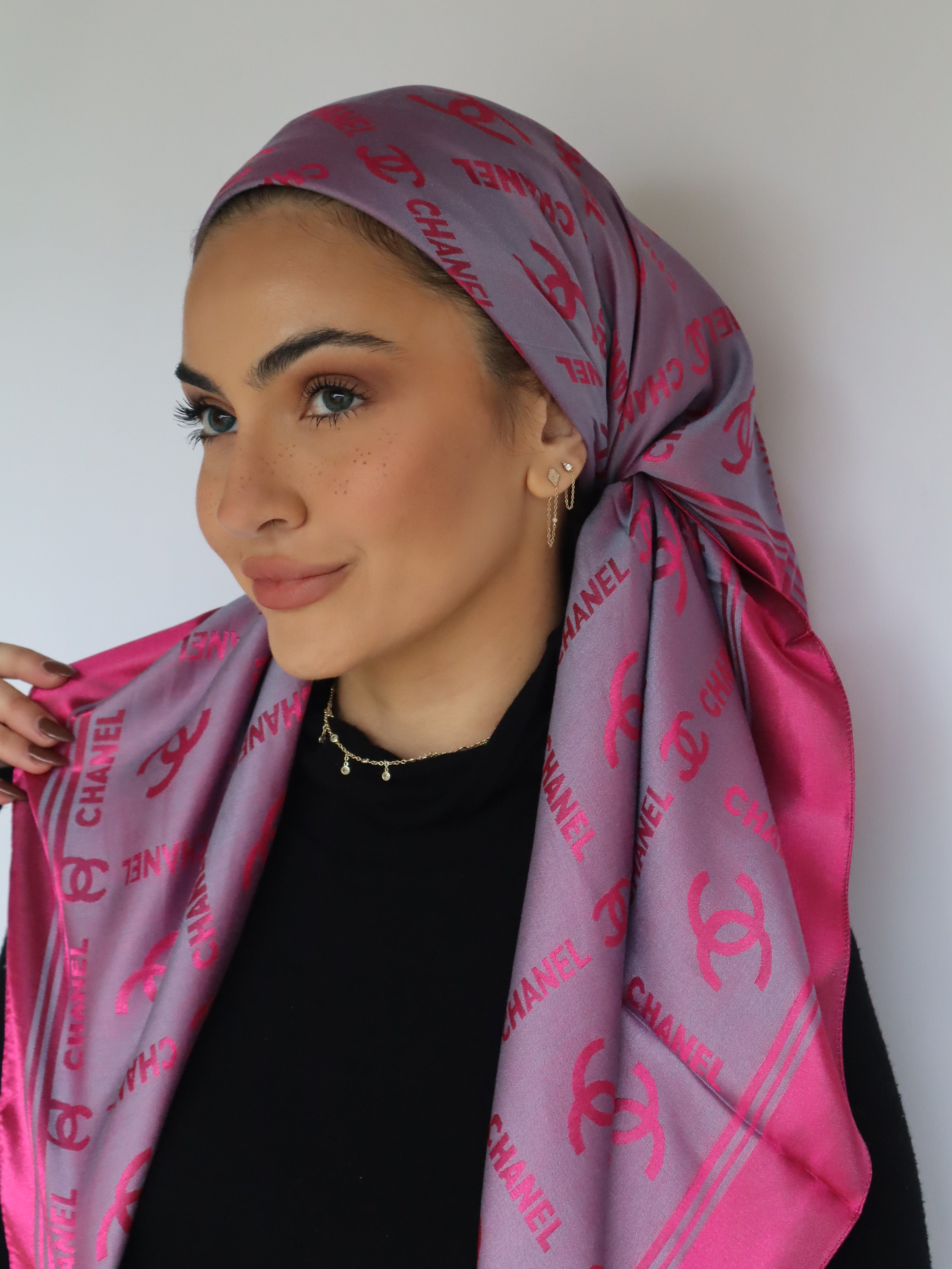 Mixed Satin Cotton Square Inspired By Chanl ( 11 Colors)