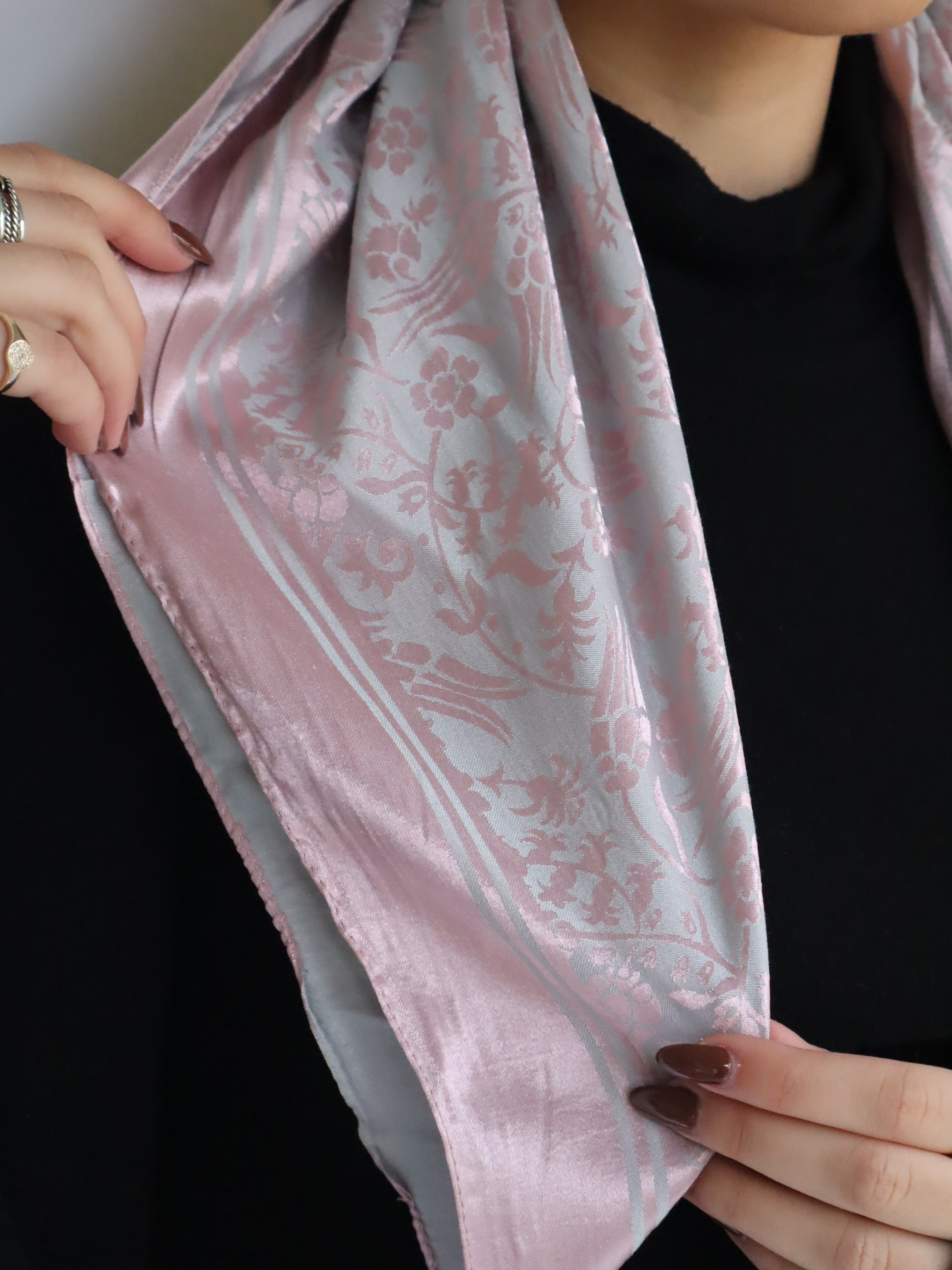 Mixed Cotton Satin Square Flower ( 10 colors)