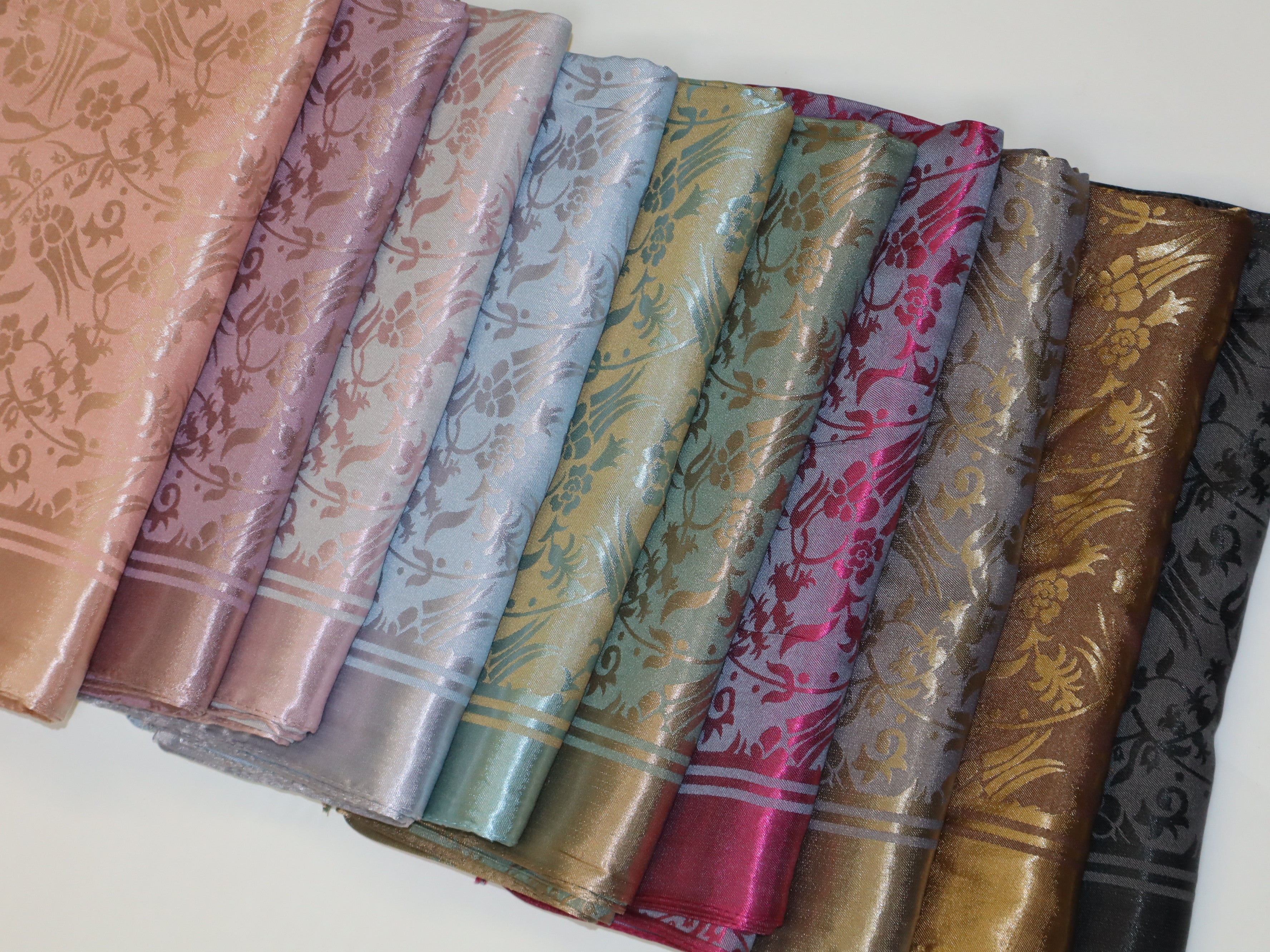 Mixed Cotton Satin Square Flower ( 10 colors)