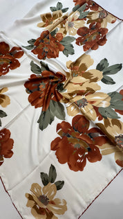 Flower Satin Square ( 12 colors )